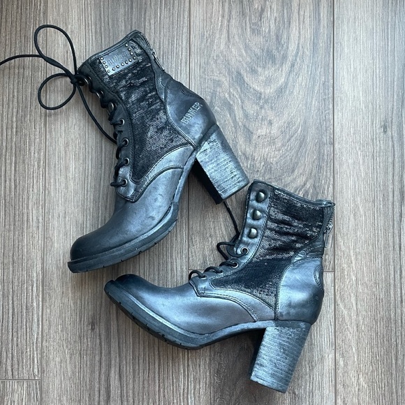 Bunker Shoes - Bunker Shiny Leather Ankle Boots | 38